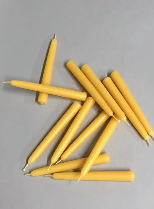 12 Bees Wax Birthday Candles